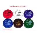 Série de 6 Capsules de champagne LINE COURTILLIER N°12 au 12.e