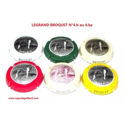 Série de 6 Capsules de champagne LEGRAND BROQUET N°4.b au 4.be