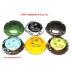 Série de 6 Capsules de champagne PETIT LEMOINE N°5 au 5.e
