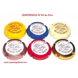 Série de 6 Capsules de champagne QUATRESOLS N°24 au 24.e