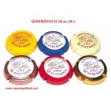 Série de 6 Capsules de champagne QUATRESOLS N°24 au 24.e