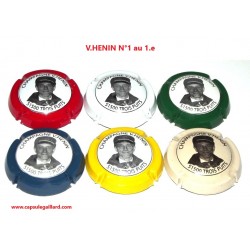 Série de 6 Capsules de champagne V.HENIN  N°1 au 1.e