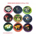 Série de 9 Capsules de champagne - HENRI DAVID HEUCQ - N° 1279