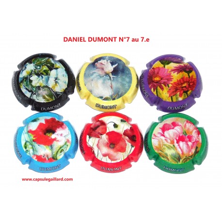 Série de 6 Capsules de champagne - DANIEL DUMONT N°7 au 7.e