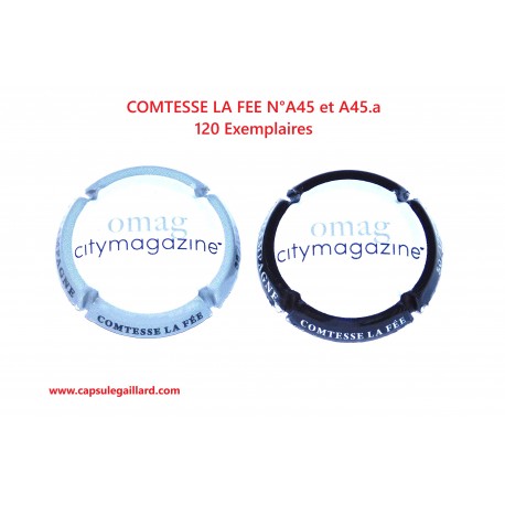 2 Capsules de champagne - COMTESSE LA FEE - Omag - 120 Exemplaires