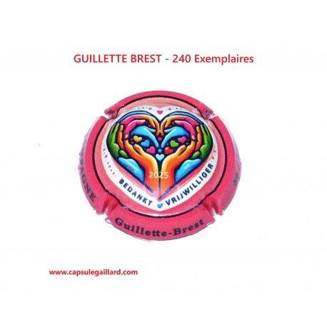 Capsule de champagne - GUILLETTE BREST - Coeur - 240 Exemplaires