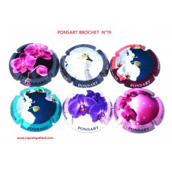 Série de 6 Capsules de champagne - PONSART BROCHET - N°19