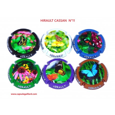Série de 6 Capsules de champagne - HIRAULT CASSAN - N°11