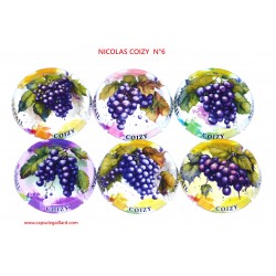 Série de 6 Capsules de champagne - NICOLAS COIZY - N°6