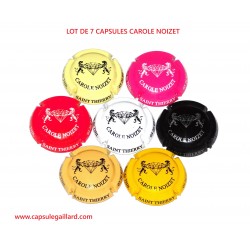 LOT DE 7 CAPSULES DE CHAMPAGNE CAROLE NOIZET
