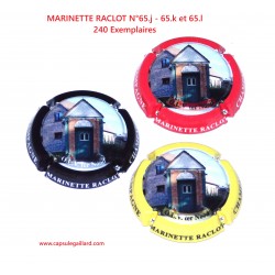 Série de 3 Capsules de champagne - MARINETTE RACLOT - 240 Exemplaires