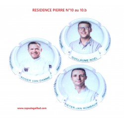 Série de 3 Capsules de champagne - RESIDENCE PIERRE N°10 au 10.b