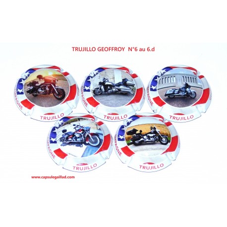 Série de 5 Capsules de champagne - TRUJILLO GEOFFROY  N°6 au 6.d