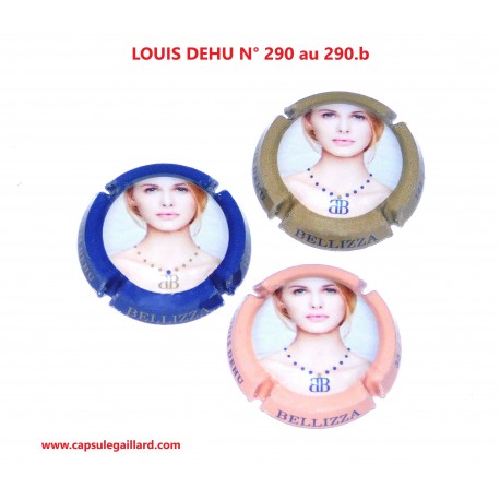 Série de 3 Capsules de champagne - LOUIS DEHU  N°290 au 290.b