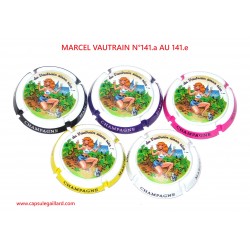 Série de 5 Capsules de champagne - MARCEL VAUTRAIN N°141 au 141.e