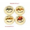 Série de 4 Capsules de champagne - DELIGNY N°4 au 7