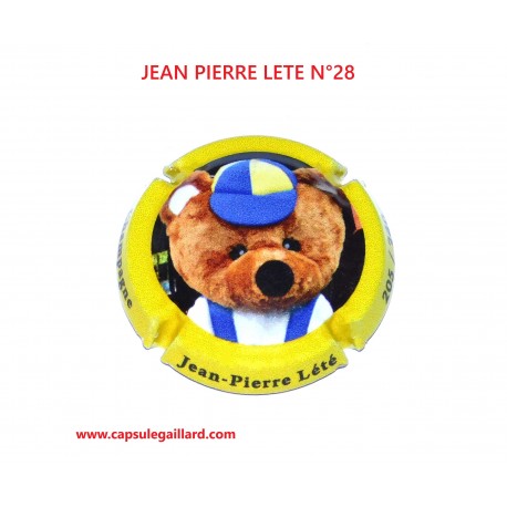 Capsule de champagne - JEAN PIRRE LETE  N°28