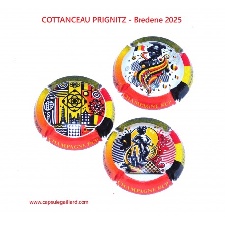 3 Capsules de champagne COTTANCEAU - PRIGNITZ - Bredene 2025