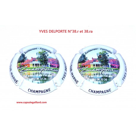2 Capsules de champagne MARINETTE RACLOT N°38.r et 38.ra