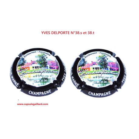 2 Capsules de champagne YVES DELPORTE N°38.s et 38.t