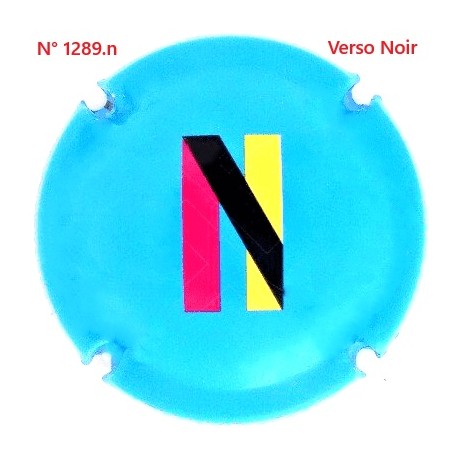 N°1289.n - Capsule de champagne - GENERIQUE - Verso Noir