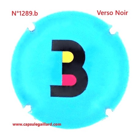 N°1289.b - Capsule de champagne - GENERIQUE - Verso Noir