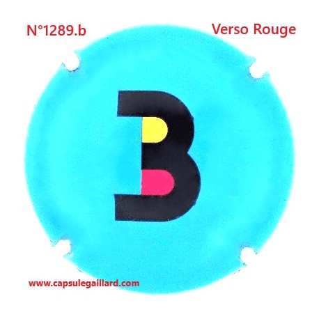 N°1289.b - Capsule de champagne - GENERIQUE - Verso Rouge