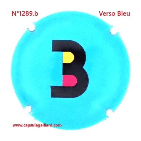 N°1289.b - Capsule de champagne - GENERIQUE - Verso Bleu