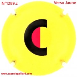 N°1289.c - Capsule de champagne - GENERIQUE - Verso Jaune