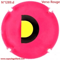N°1289.d - Capsule de champagne - GENERIQUE - Verso Rouge