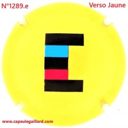 N°1289.e - Capsule de champagne - GENERIQUE - Verso Jaune