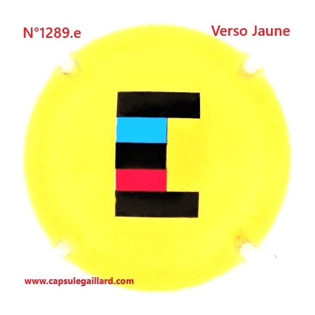 N°1289.e - Capsule de champagne - GENERIQUE - Verso Jaune