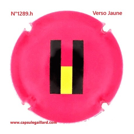 N°1289.h- Capsule de champagne - GENERIQUE - Verso Jaune