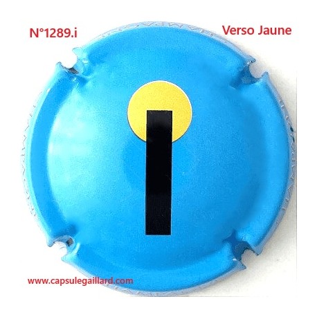 N°1289.i- Capsule de champagne - GENERIQUE - Verso Jaune