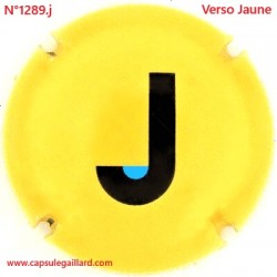 N°1289.j- Capsule de champagne - GENERIQUE - Verso Jaune