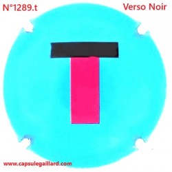 N°1289.t- Capsule de champagne - GENERIQUE - Verso Noir