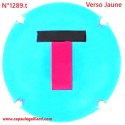 N°1289.t- Capsule de champagne - GENERIQUE - Verso Jaune