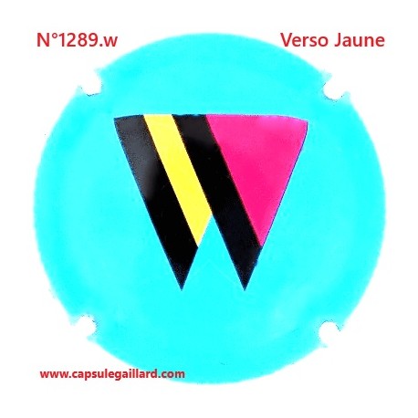 N°1289.w- Capsule de champagne - GENERIQUE - Verso Jaune