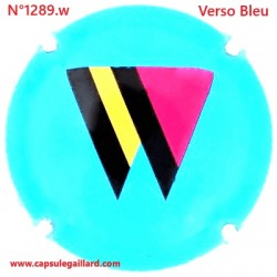 N°1289.w- Capsule de champagne - GENERIQUE - Verso Bleu