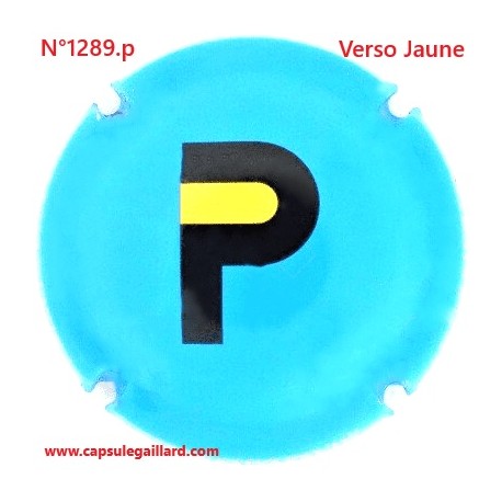 N°1289.p- Capsule de champagne - GENERIQUE - Verso Jaune
