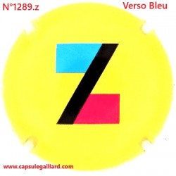 N°1289.z- Capsule de champagne - GENERIQUE - Verso Bleu