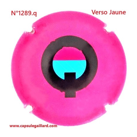 N°1289.q- Capsule de champagne - GENERIQUE - Verso Jaune