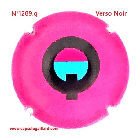 N°1289.z- Capsule de champagne - GENERIQUE - Verso Noir