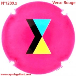 N°1289.x- Capsule de champagne - GENERIQUE - Verso Rouge