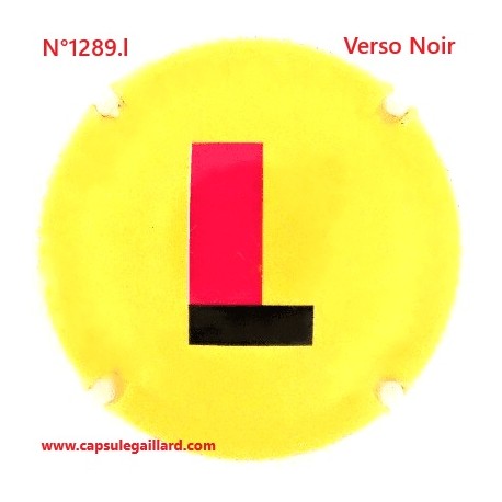 N°1289.l- Capsule de champagne - GENERIQUE - Verso Noir