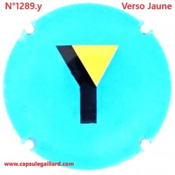 N°1289.y- Capsule de champagne - GENERIQUE - Verso Jaune