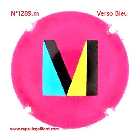 N°1289.m- Capsule de champagne - GENERIQUE - Verso Bleu