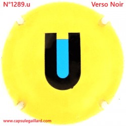 N°1289.u- Capsule de champagne - GENERIQUE - Verso Noir