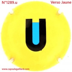 N°1289.u- Capsule de champagne - GENERIQUE - Verso Jaune