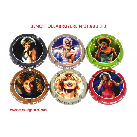 Série de 6 Capsules de champagne - BENOIT DELABRUYERE N°31 au 31.e